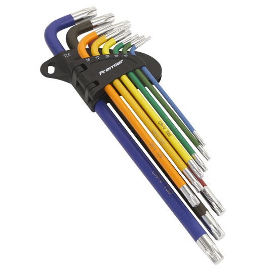 ENT1025 Sealey Premier AK7194 Extra-Long TRX-Star* Key Set 9pc
