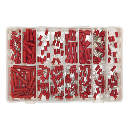 ENT1033 Sealey AB039RT Crimp Terminal Assortment 260pc Red