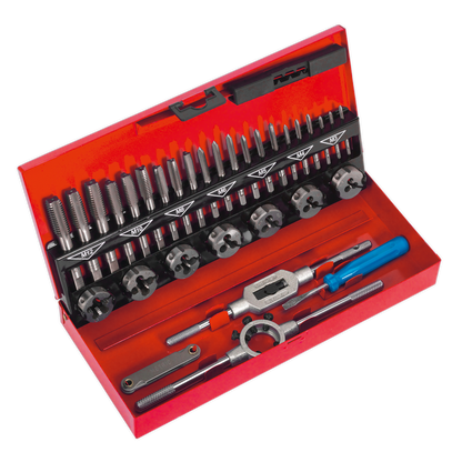 ENT1039 Sealey AK3015 Tap & Die Set Split Dies 32pc