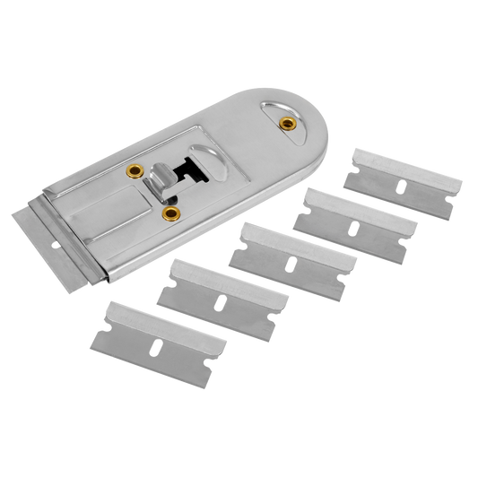 ENT1044 Sealey AK867 Retracting Razor Scraper with Blades