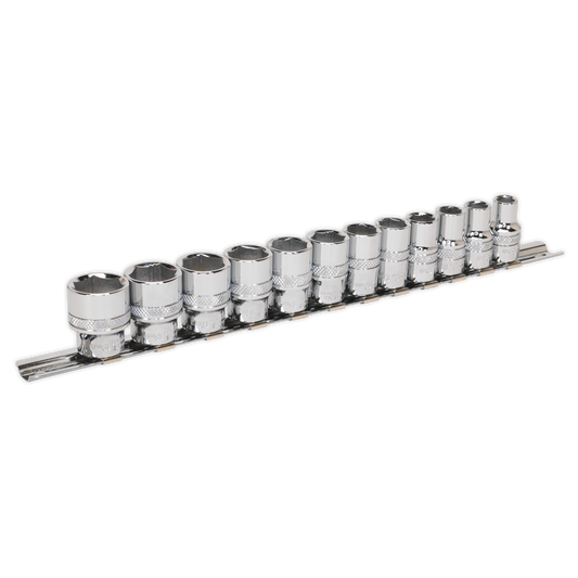 ENT1056 Sealey Premier AK2741 Lock-On™ Socket Set 3/8” Sq Drive 12pc
