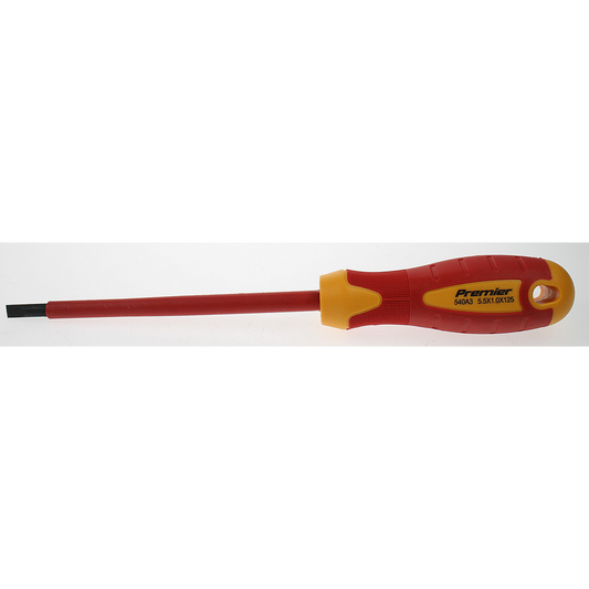 ENT1101 Sealey Premier AK6124.02 VDE Slotted Screwdriver sl5.5 x 125mm
