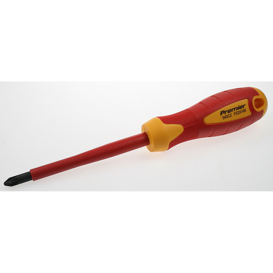 ENT1106 Sealey Premier AK6124.08 VDE POZI Screwdriver pz2 x 100mm