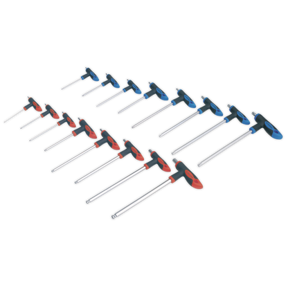 ENT1149 Sealey Premier AK7147 T-Handle TRX-Star* & Hex Key Set 16pc