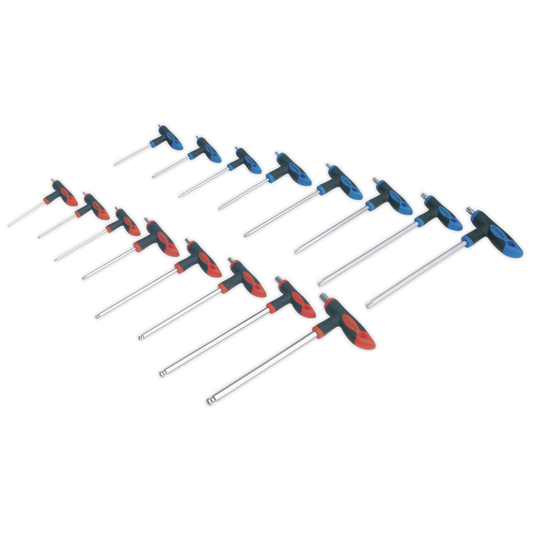 ENT1149 Sealey Premier AK7147 T-Handle TRX-Star* & Hex Key Set 16pc