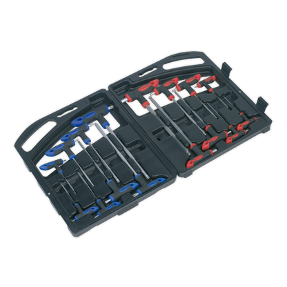 ENT1149 Sealey Premier AK7147 T-Handle TRX-Star* & Hex Key Set 16pc