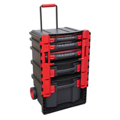 ENT1153 Sealey AP860 Professional Mobile Toolbox With 5 Removable Storage Cases