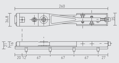40TC00417. AXIM End Loading Top Arm & Channel