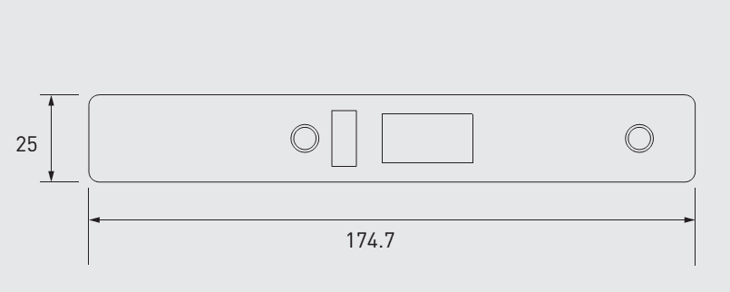 40TC00442 Adams Rite 4710/4750 Series Deadlatch Face Plate – RTR Services