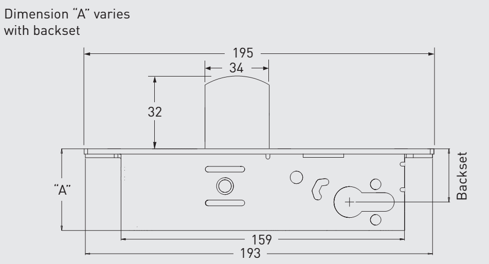 40TC00526 Adams Rite 2200 Series Euro Profile Bar Bolt