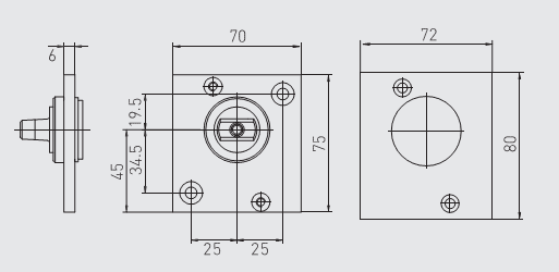 40TC009788. GEZE TS137 B, Pivot with flat-tapered spindle, 250 kg leaf