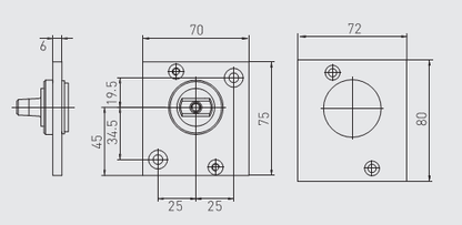 40TC009788. GEZE TS137 B, Pivot with flat-tapered spindle, 250 kg leaf