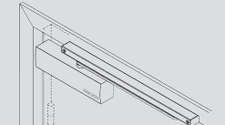 40TC028348 GEZE TS3000V Door Closer Body - Silver