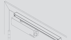 40TC028348 GEZE TS3000V Door Closer Body - Silver