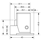 40TC7130-315-628 Adams Rite 7130 Fail Secure/Failsafe Electric Strike