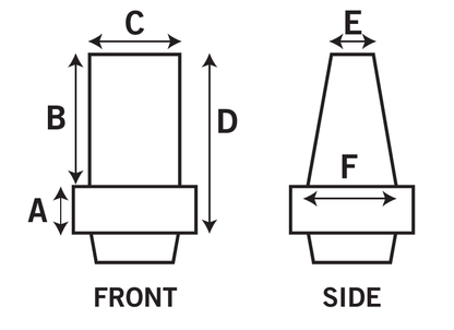 45200414 dormakaba BTS Spindle insert - Extended 28mm
