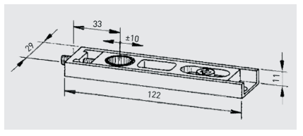 46020033 dormakaba Top centre 8062, Double action, Bearing portion