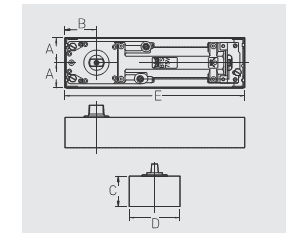 61701201 dormakaba BTS75V Fixed Hold-open 90 - Unit & box
