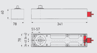 82224001 dormakaba BTS80 EMB Electro-magnetic Hold-open 24V DC
