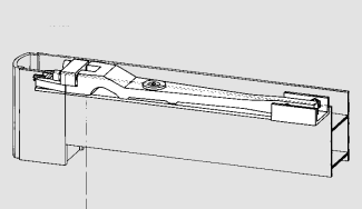 85210009 dormakaba RTS85 Arm - Cranked End Load