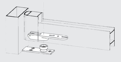85210021 dormakaba RTS85 Bottom Pivot - End Load