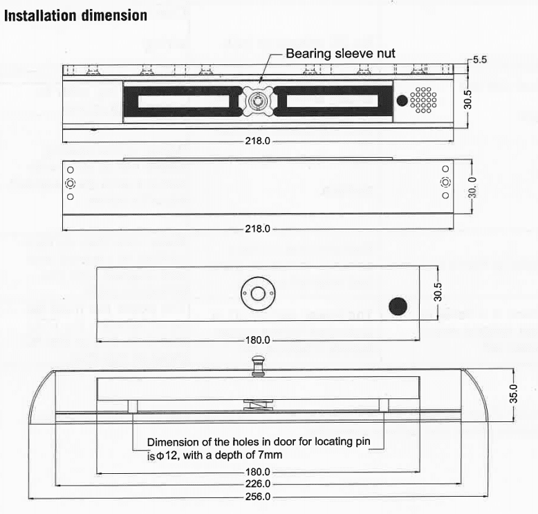 ACC0231 dormakaba High Power Magnetic Lock