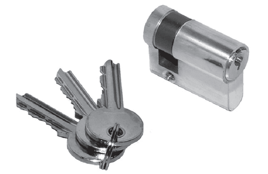 ACC1804 Contractors Single Euro Profile 6 PIN Cylinder 40mm Fixed Cam
