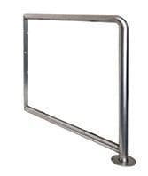 FAB6126 Tubular Profile Wall to Floor Barrier Stainless Steel No Infill 900mm