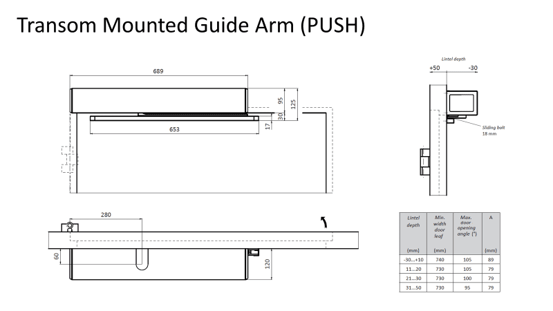 GI_548-164 Gilgen FD20 RG Slide Arm New Style