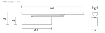 R-11352 Rutland TS.11204 Cam Action Door Closer Silver EN2-4