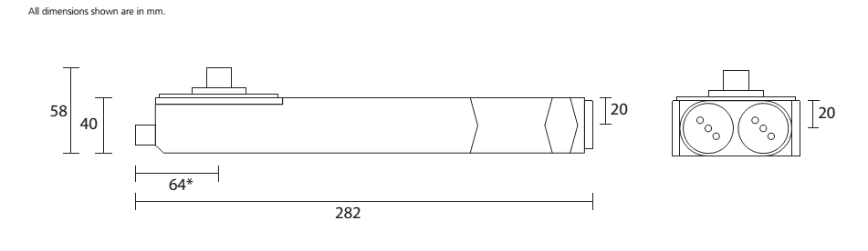 R-11488 Rutland TS8003 Transom Closer Non Hold Open EN3