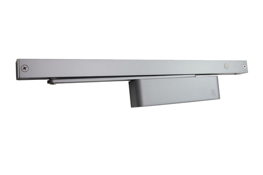 R-12449 Rutland TS Firetrak.115 Electromechanical Slide Arm Closer EN 2-5 Satin Nickel