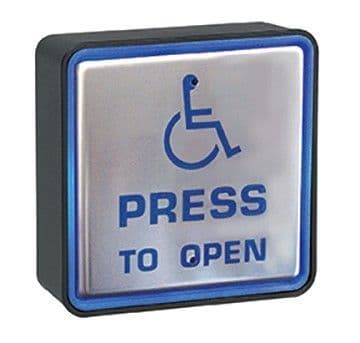 SAP2012ALED Larco Illuminated Square Push Pad 4.5"