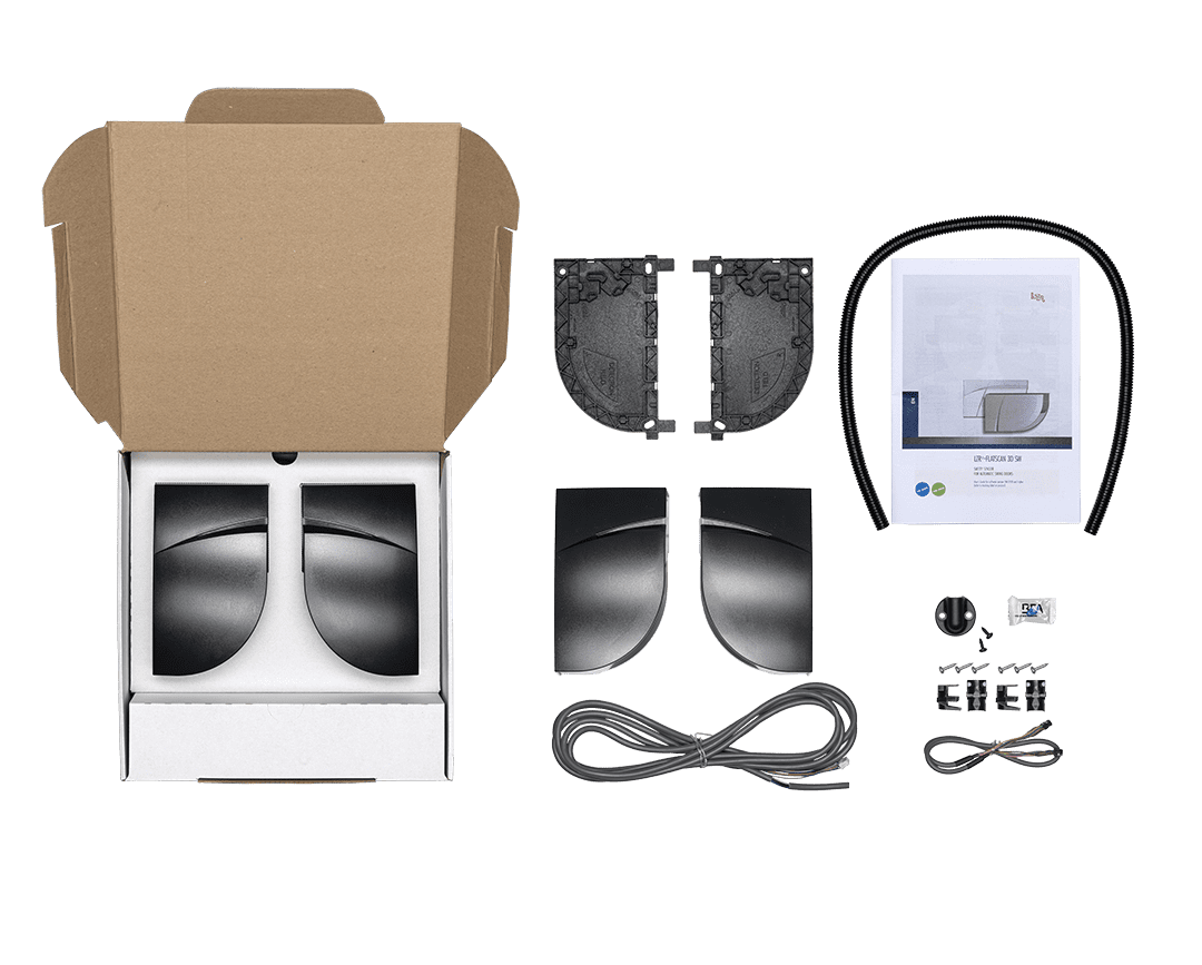SAP4170-2 BEA FlatScan 3D Set R/H & L/H for closing faces on a pair of doors